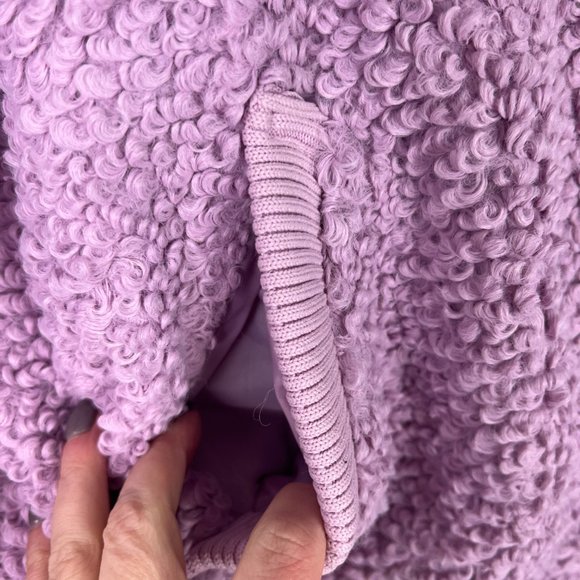 NWT Universal Thread Collared Sherpa Bomber Jacket Mauve Magic Size Large L NEW - Picture 7 of 14